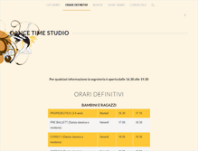 Tablet Screenshot of dancetimestudio.it